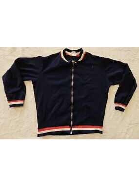 Vintage Nabholz Helanca Womens Swiss Made Cotton Light Sweater Navy Blue